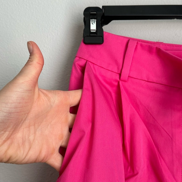 NWT Anthropologie Exquise Pink Cotton High Rise Bermuda Shorts Size Small - Picture 8 of 9